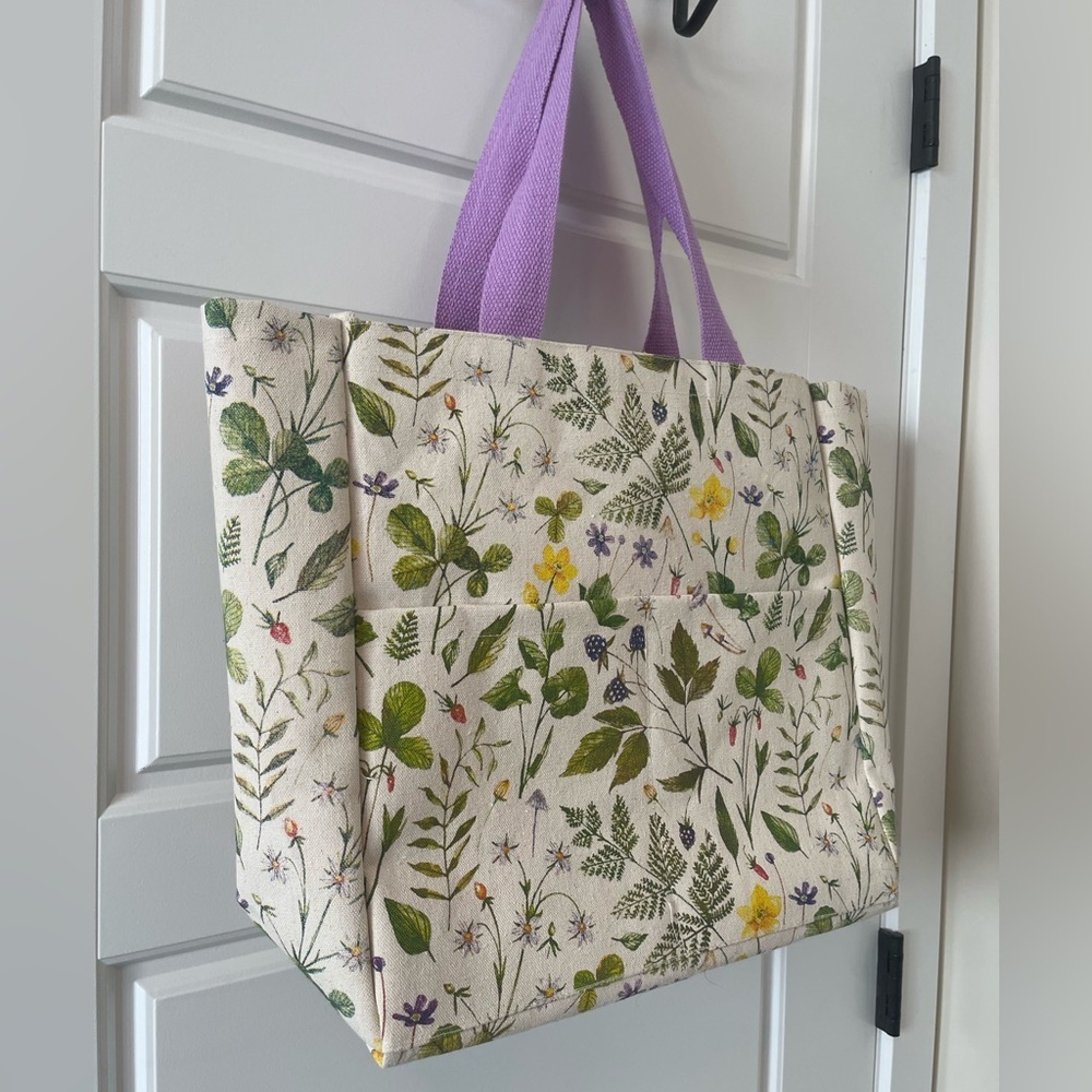 Large Floral Recycled Cotton Tote